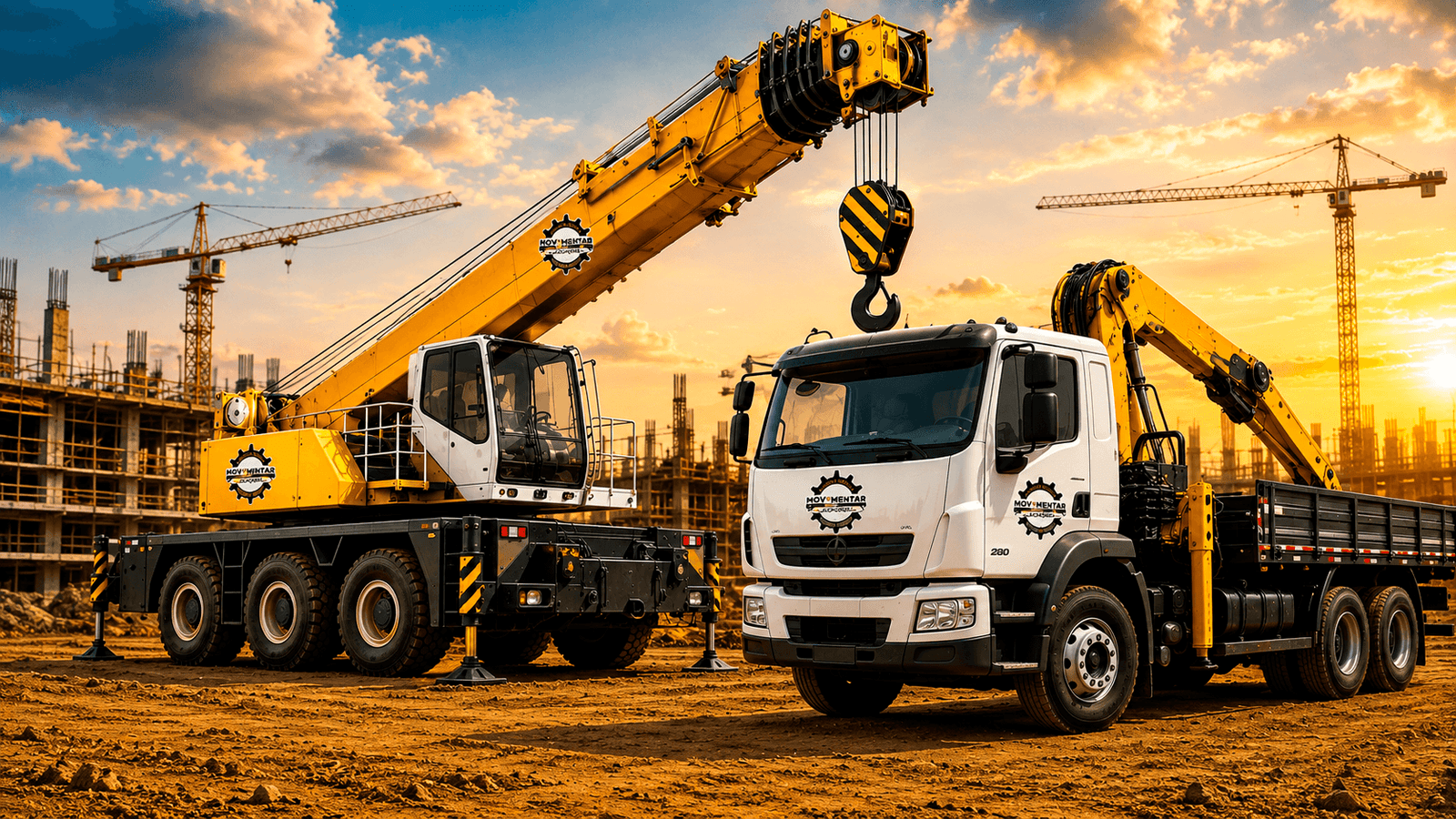 Guindaste da Movimentar Guindaste e Locações em operação de içamento de carga